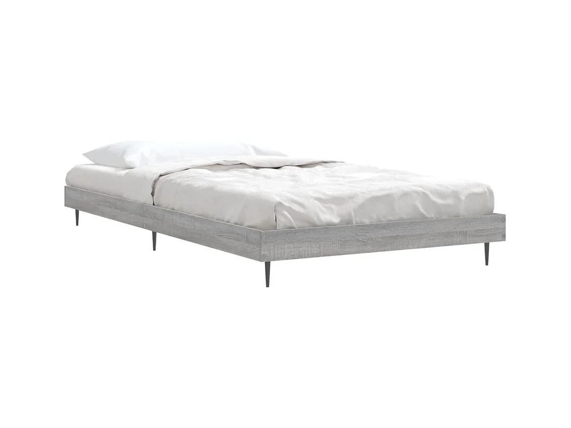 Lit simple | Lit adulte, enfant | Cadre de lit sonoma gris 90x190 cm