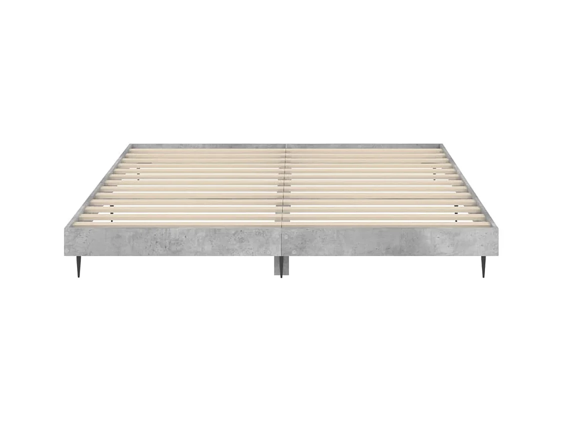 Lit double | Lit adulte | Cadre de lit gris béton 160x200 cm