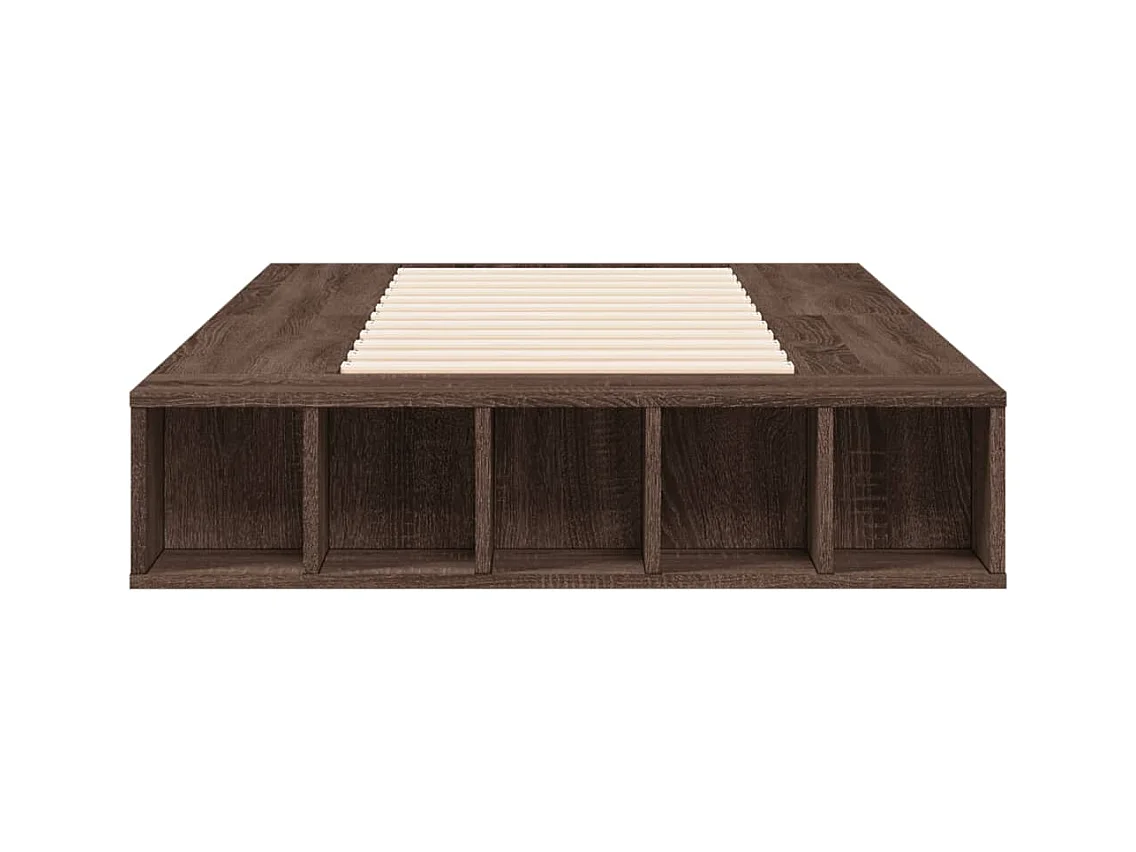 Lit simple | Lit adulte, enfant | Cadre de lit chêne marron 90x190 cm