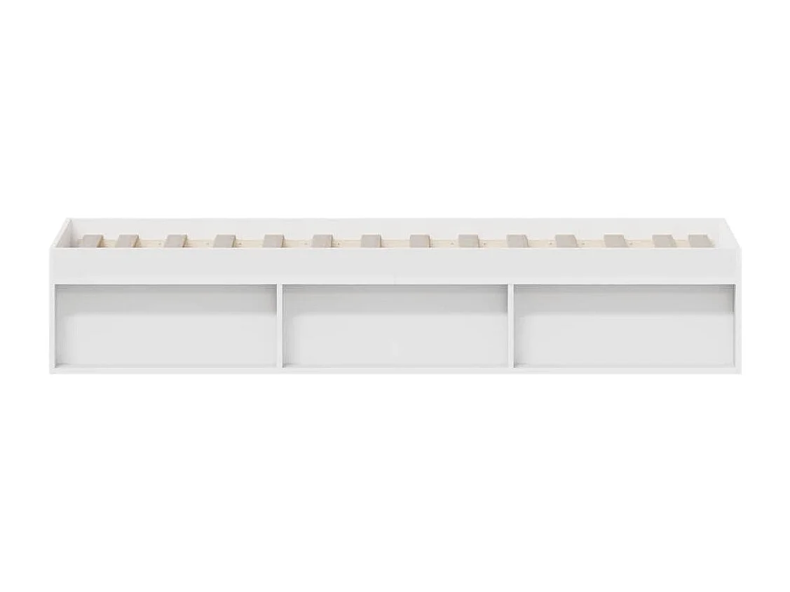 Lit simple | Lit adulte, enfant | Cadre de lit blanc 90x190 cm