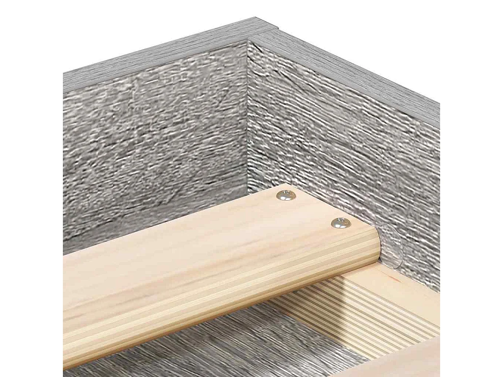 Lit simple | Lit adulte, enfant | Cadre de lit sonoma gris 120x200 cm