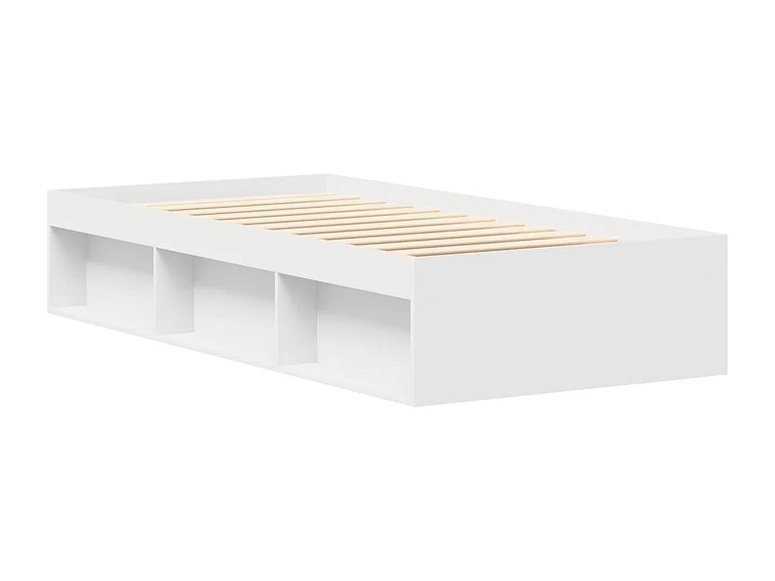 Lit simple | Lit adulte, enfant | Cadre de lit blanc 75x190 cm