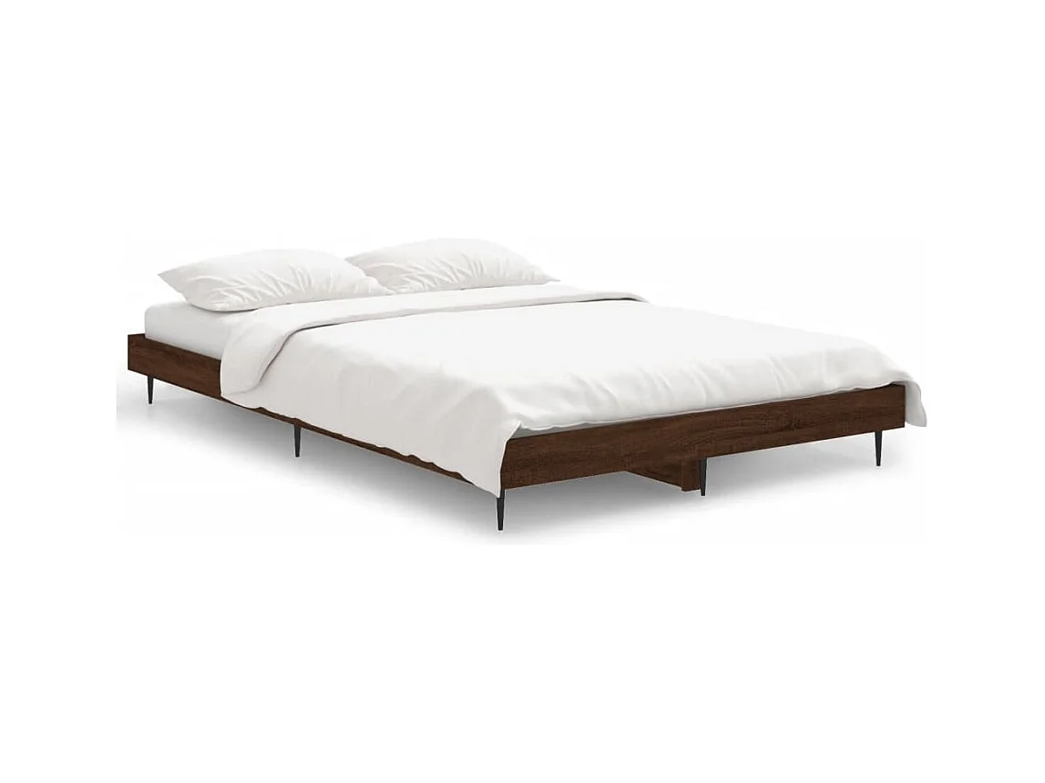 Lit simple | Lit adulte, enfant | Cadre de lit chêne marron 120x190 cm