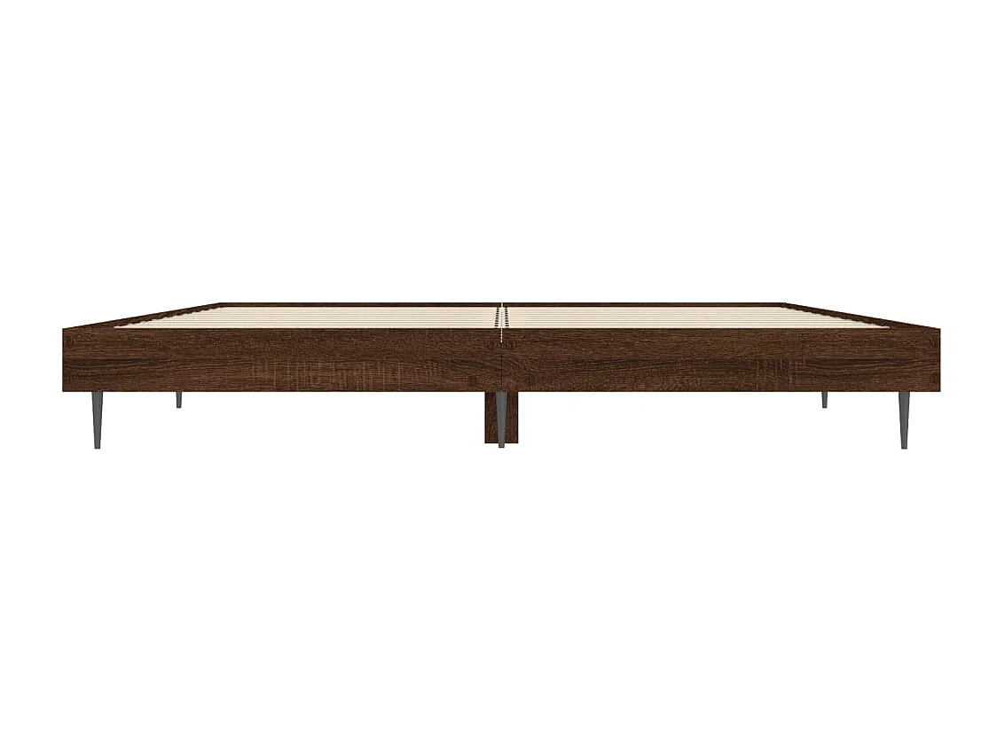 Lit simple | Lit adulte, enfant | Cadre de lit chêne marron 120x190 cm