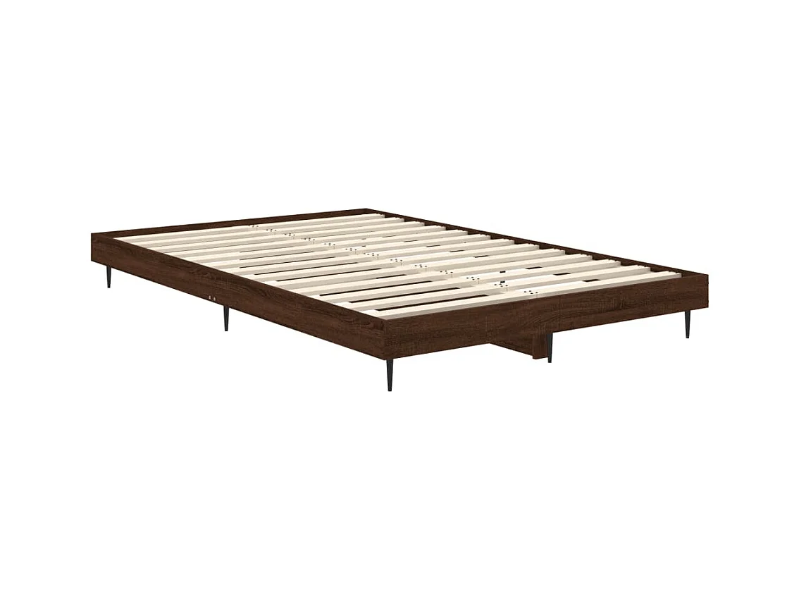 Lit simple | Lit adulte, enfant | Cadre de lit chêne marron 120x190 cm