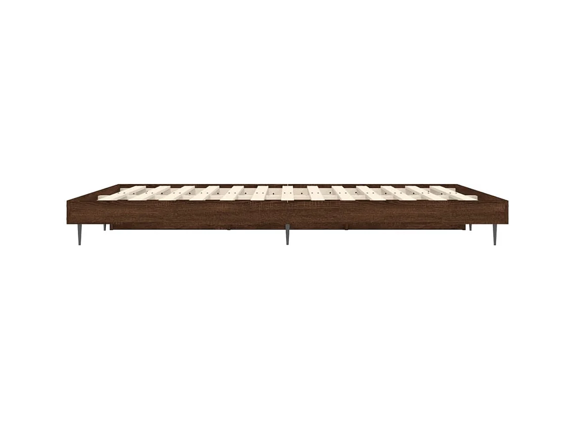 Lit simple | Lit adulte, enfant | Cadre de lit chêne marron 120x190 cm
