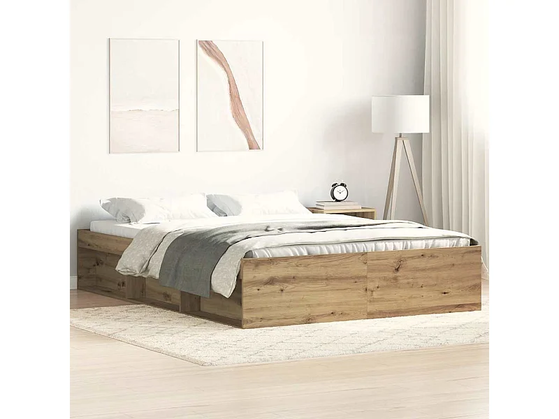 Letto per adulti | Letto matrimoniale | Giroletto senza Materasso Rovere Artigianale 140x190cm