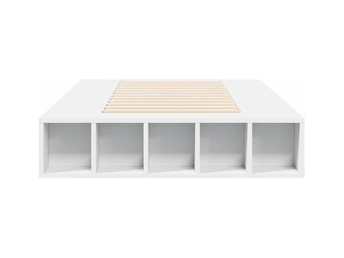 Lit simple | Lit adulte, enfant | Cadre de lit blanc 90x200 cm