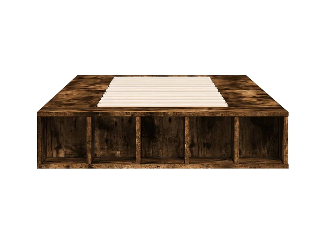 Lit simple | Lit adulte, enfant | Cadre de lit chêne fumé 75x190 cm