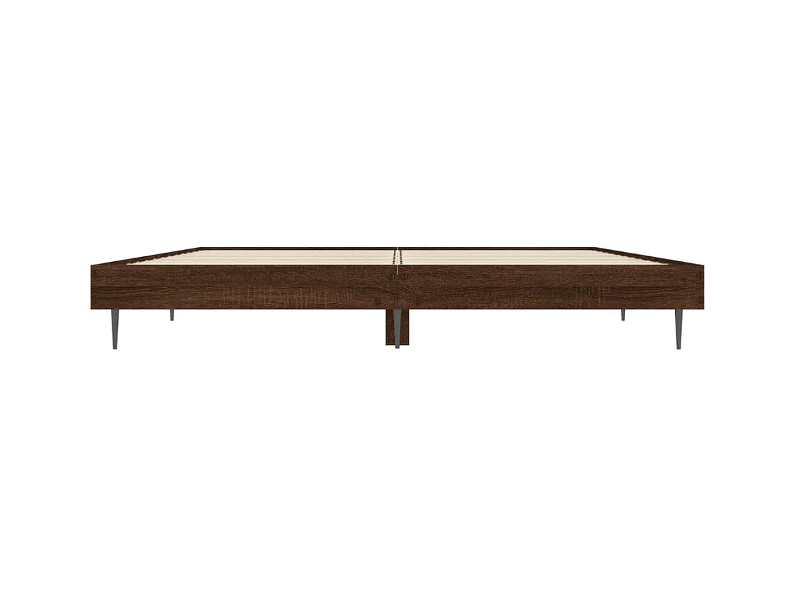 Lit double | Lit adulte | Cadre de lit chêne marron 135x190 cm