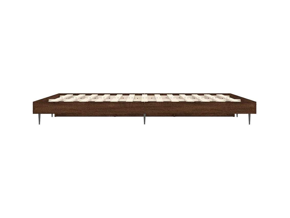 Lit double | Lit adulte | Cadre de lit chêne marron 135x190 cm