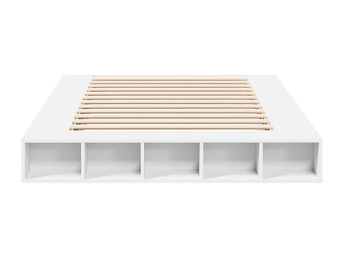 Lit double | Lit adulte | Cadre de lit blanc 140x200 cm