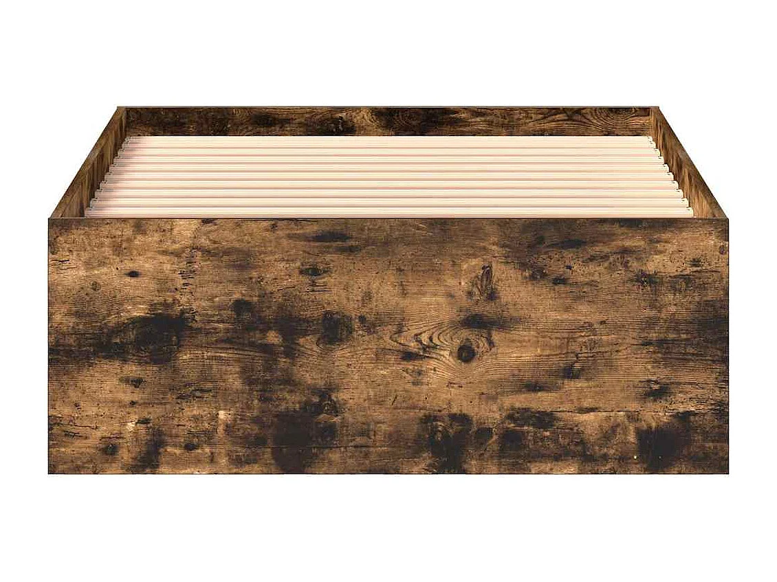 Lit simple | Lit adulte, enfant | Cadre de lit chêne fumé 90x200 cm