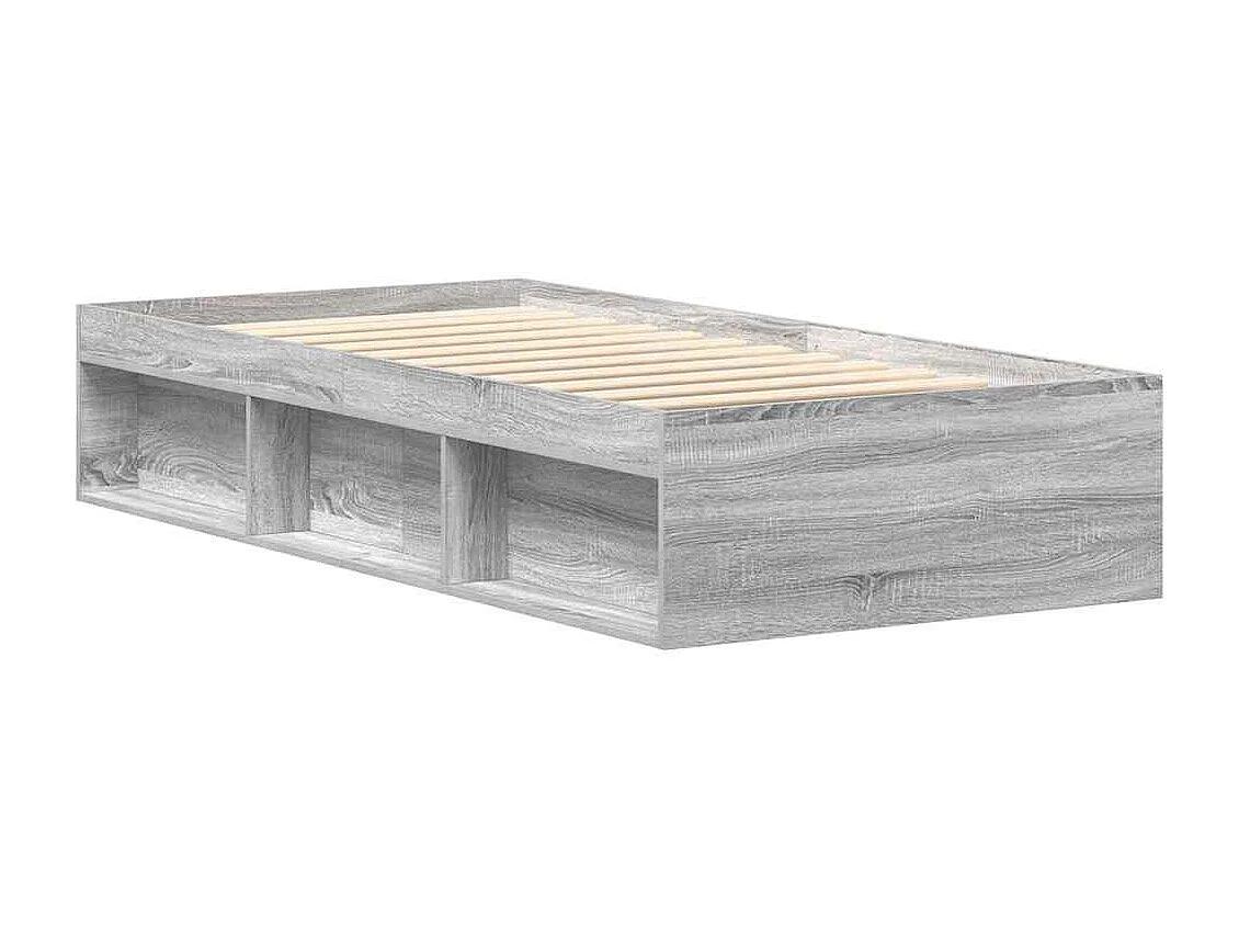 Lit simple | Lit adulte, enfant | Cadre de lit sonoma gris 90x200 cm