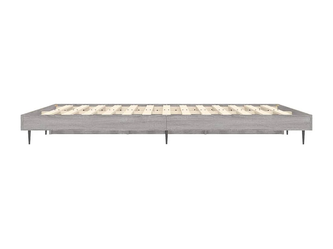 Lit double | Lit adulte | Cadre de lit sonoma gris 140x190 cm