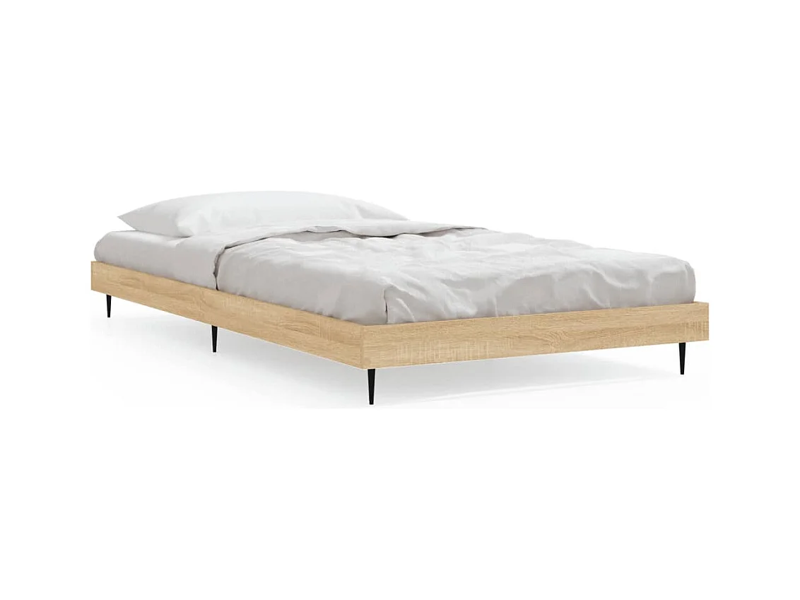 Lit simple | Lit adulte, enfant | Cadre de lit chêne sonoma 90x190 cm