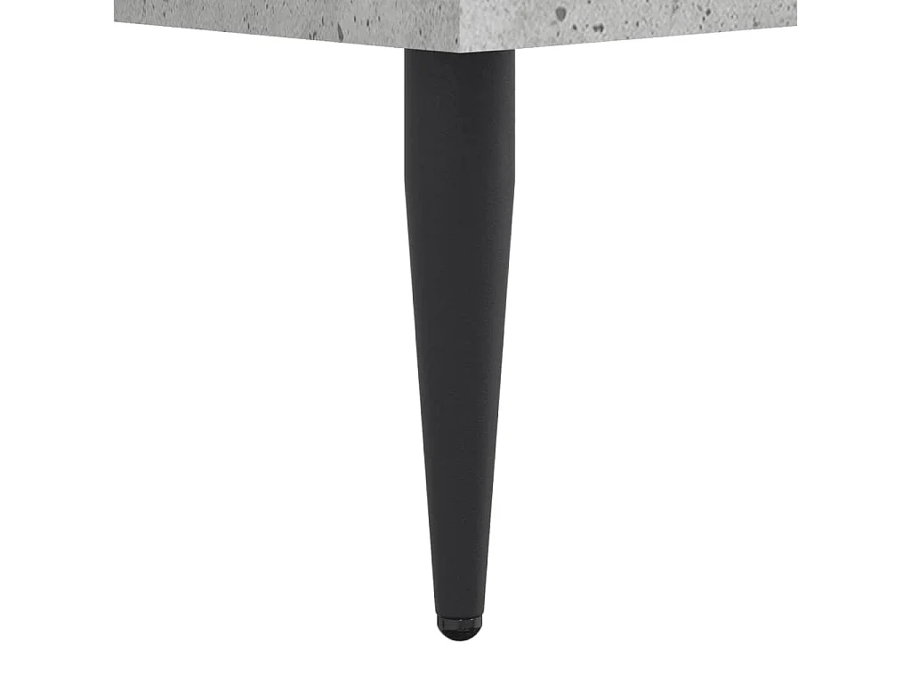 Lit double | Lit adulte | Cadre de lit gris béton 200x200 cm