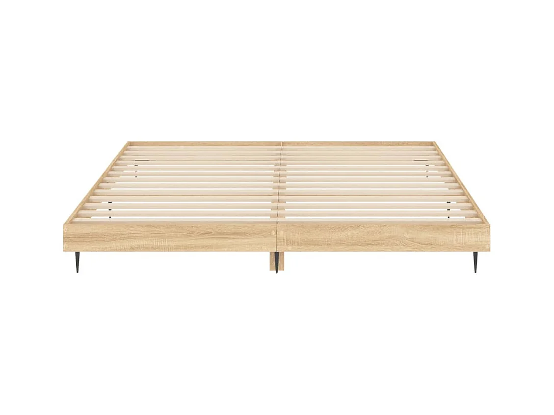 Lit double | Lit adulte | Cadre de lit chêne sonoma 140x200 cm
