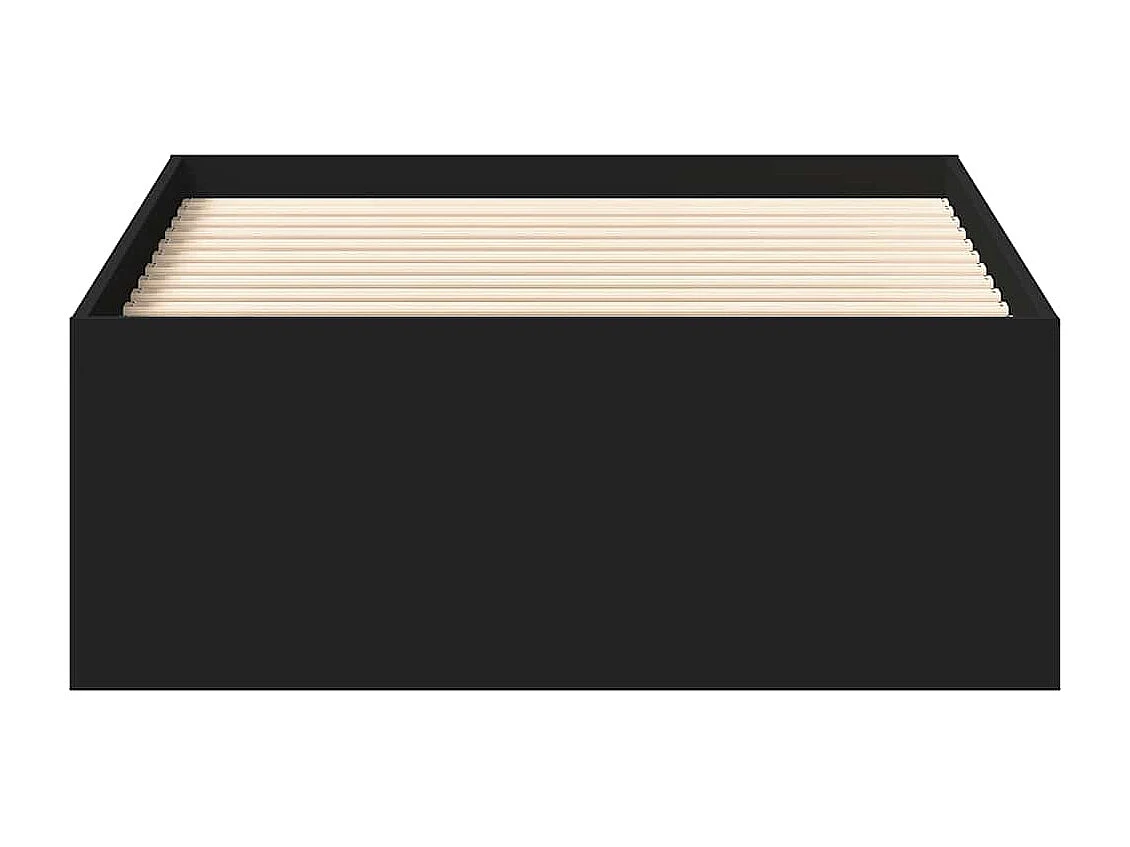 Lit simple | Lit adulte, enfant | Cadre de lit noir 75x190 cm