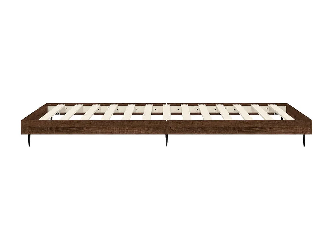 Lit simple | Lit adulte, enfant | Cadre de lit chêne marron 75x190cm bois ingénierie