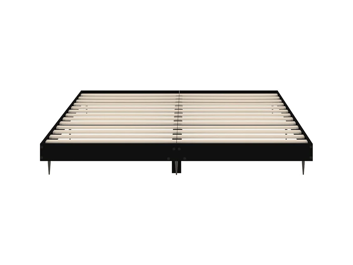 Lit simple | Lit adulte, enfant | Cadre de lit noir 120x200 cm