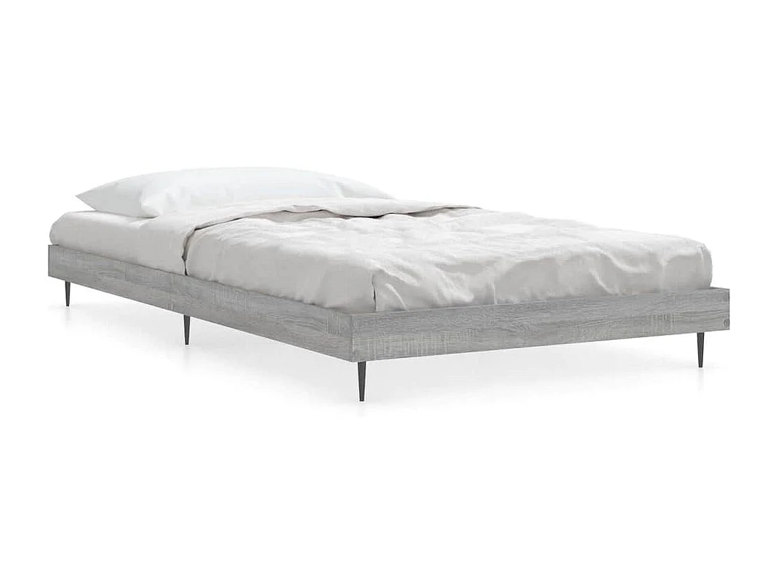 Lit simple | Lit adulte, enfant | Cadre de lit sonoma gris 90x200 cm
