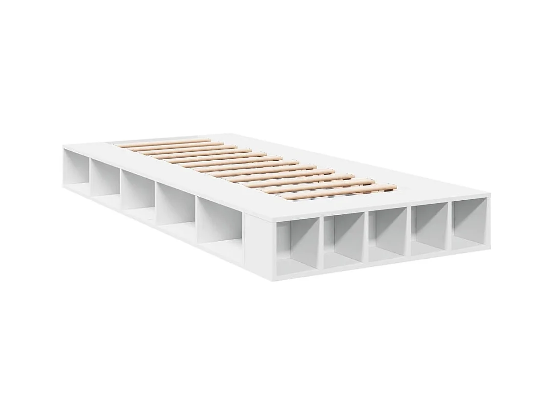 Lit simple | Lit adulte, enfant | Cadre de lit blanc 75x190 cm