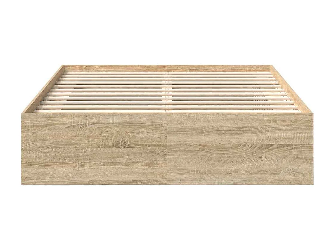 Lit double | Lit adulte | Cadre de lit chêne sonoma 150x200 cm