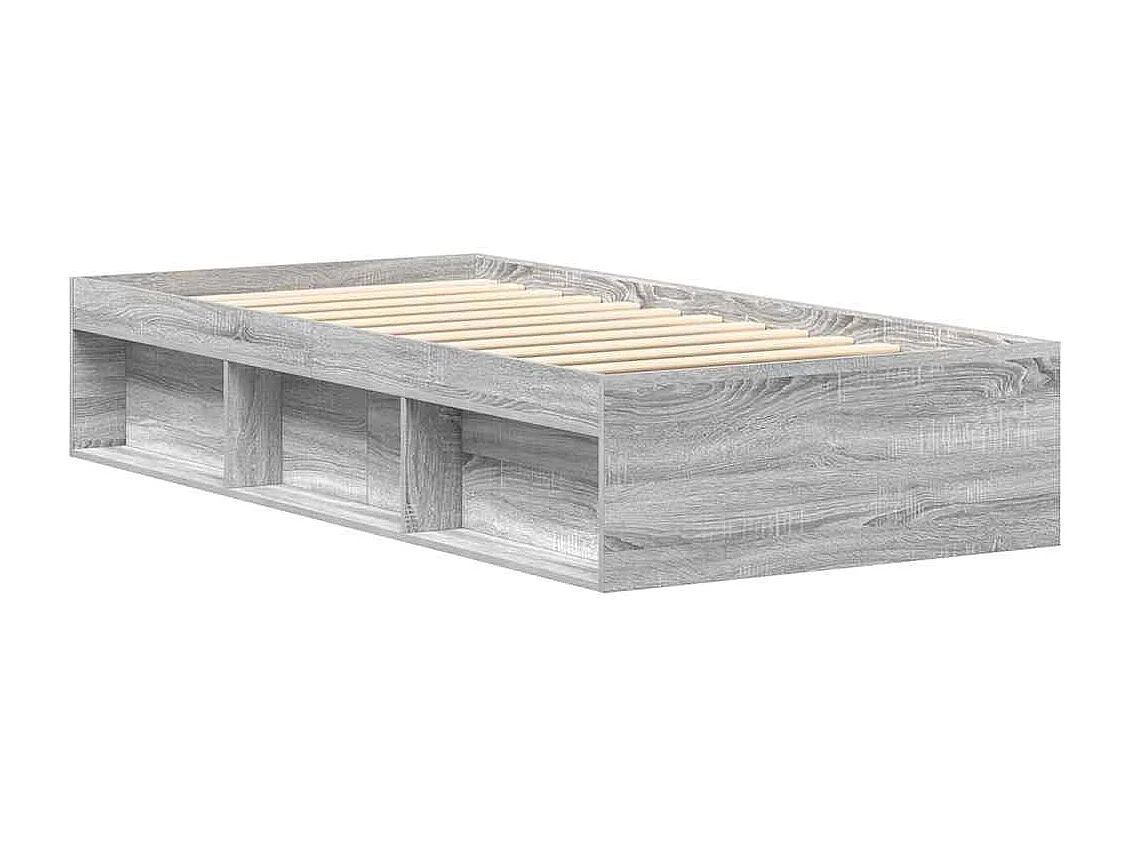 Lit simple | Lit adulte, enfant | Cadre de lit sonoma gris 90x190 cm