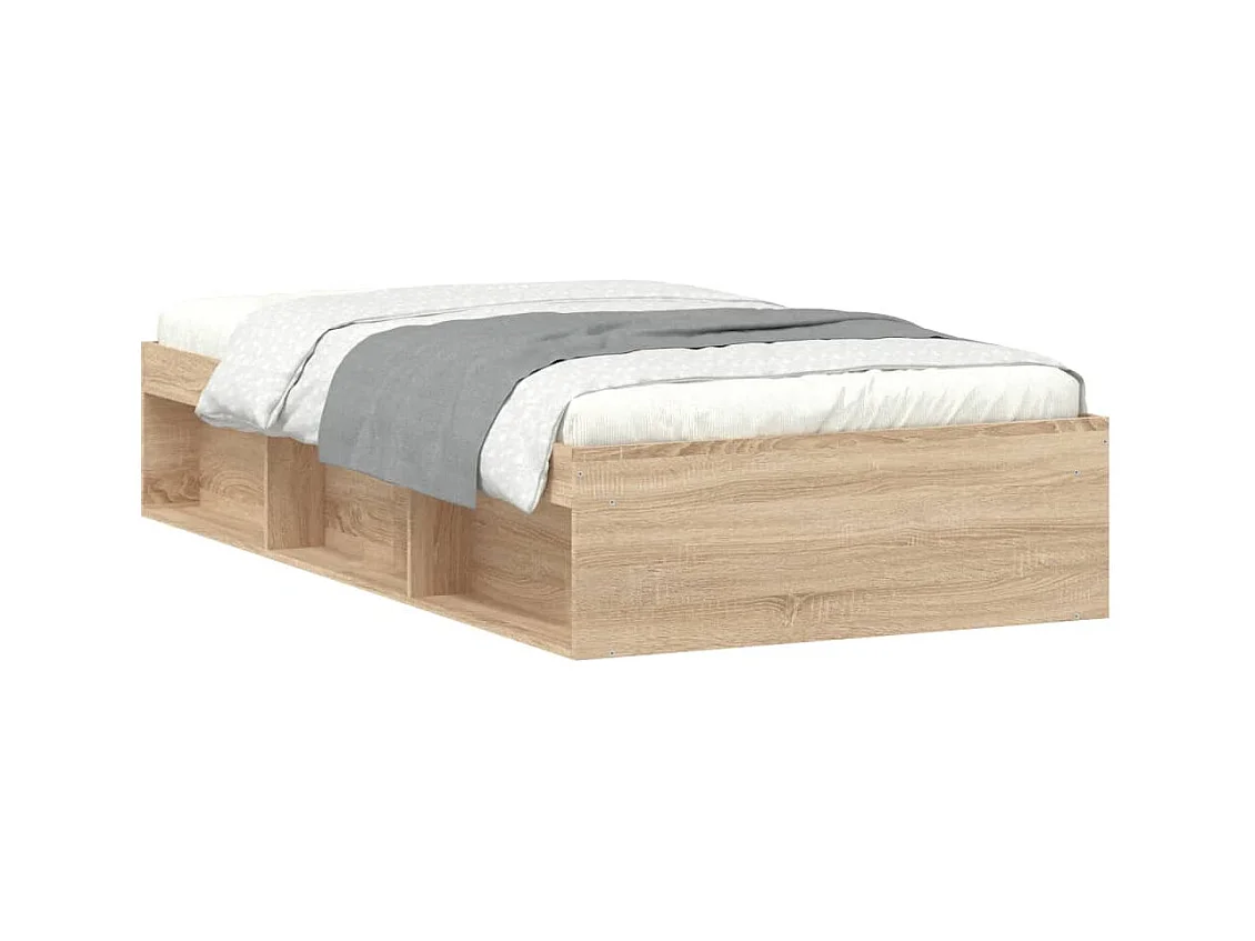 Lit simple | Lit adulte, enfant | Cadre de lit chêne sonoma 90x200 cm
