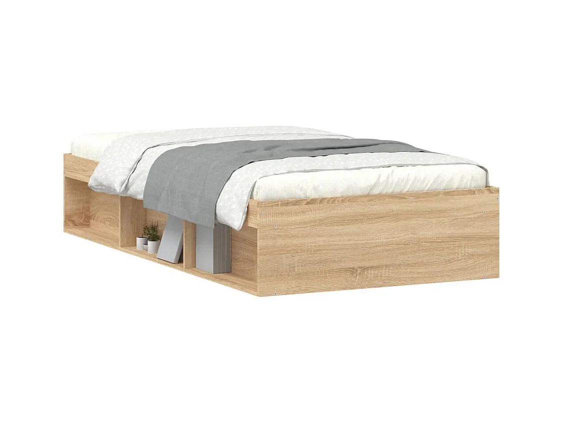 Lit simple | Lit adulte, enfant | Cadre de lit chêne sonoma 90x200 cm