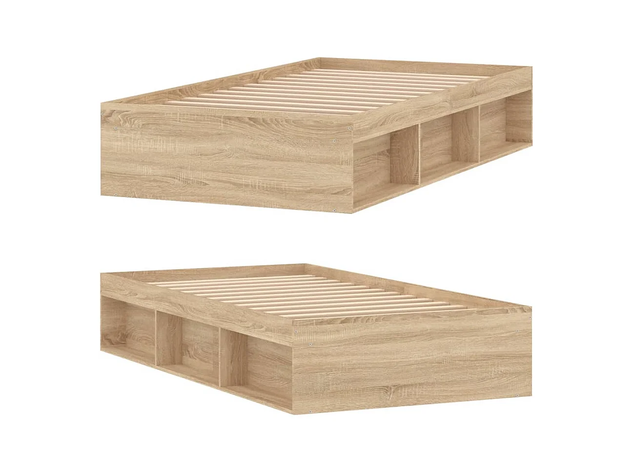 Lit simple | Lit adulte, enfant | Cadre de lit chêne sonoma 90x200 cm