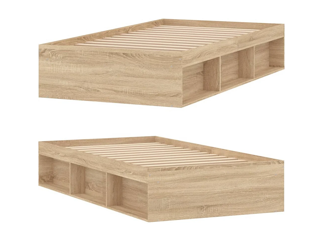 Lit simple | Lit adulte, enfant | Cadre de lit chêne sonoma 90x200 cm