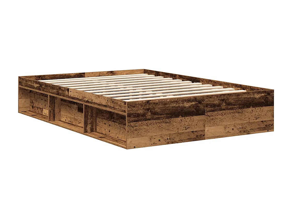 Lit double | Lit adulte | Cadre de lit chêne fumé 160x200 cm