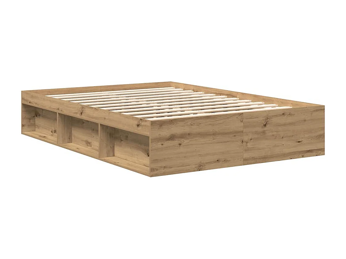 Letto per adulti | Letto singolo | Giroletto senza Materasso Rovere Artigianale 120x190cm