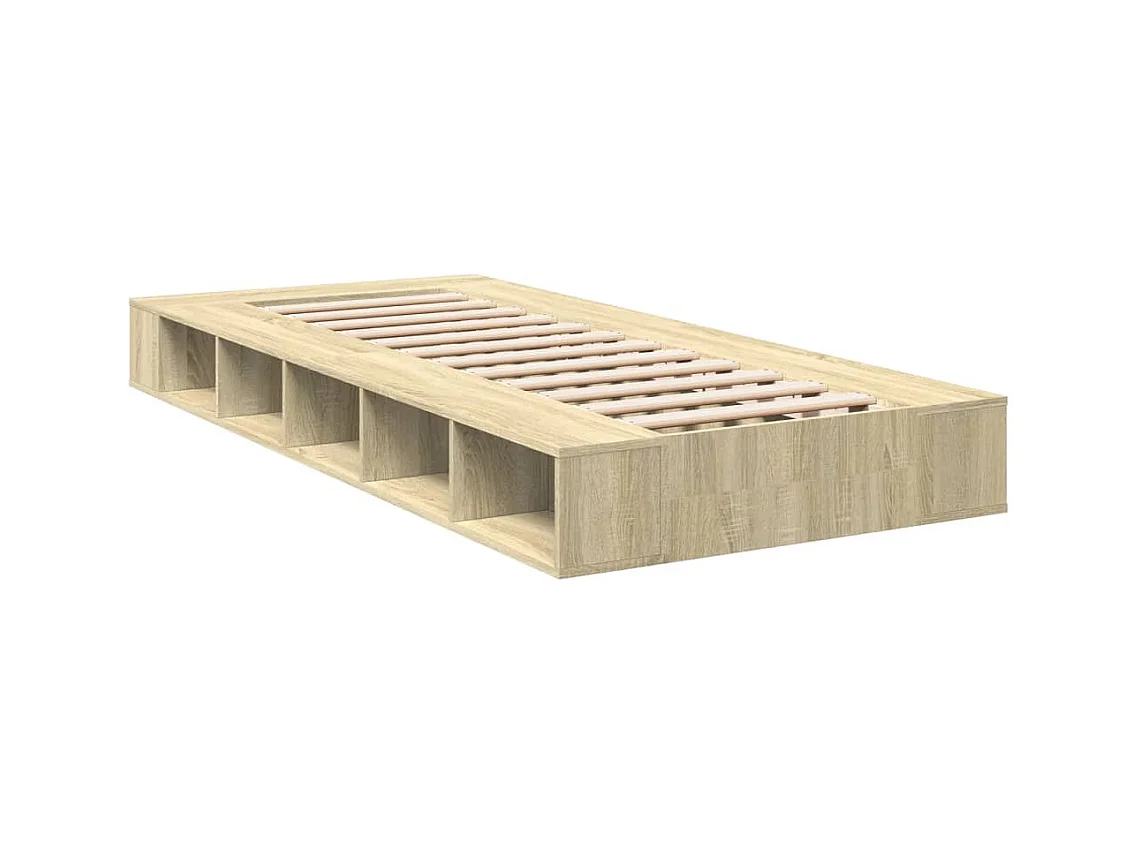 Lit simple | Lit adulte, enfant | Cadre de lit chêne sonoma 75x190 cm