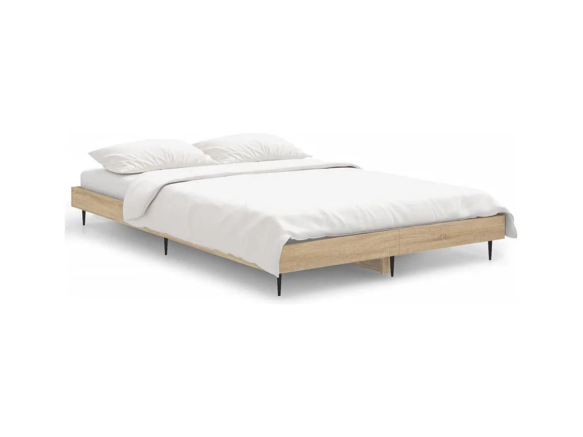 Lit simple | Lit adulte, enfant | Cadre de lit chêne sonoma 120x190 cm