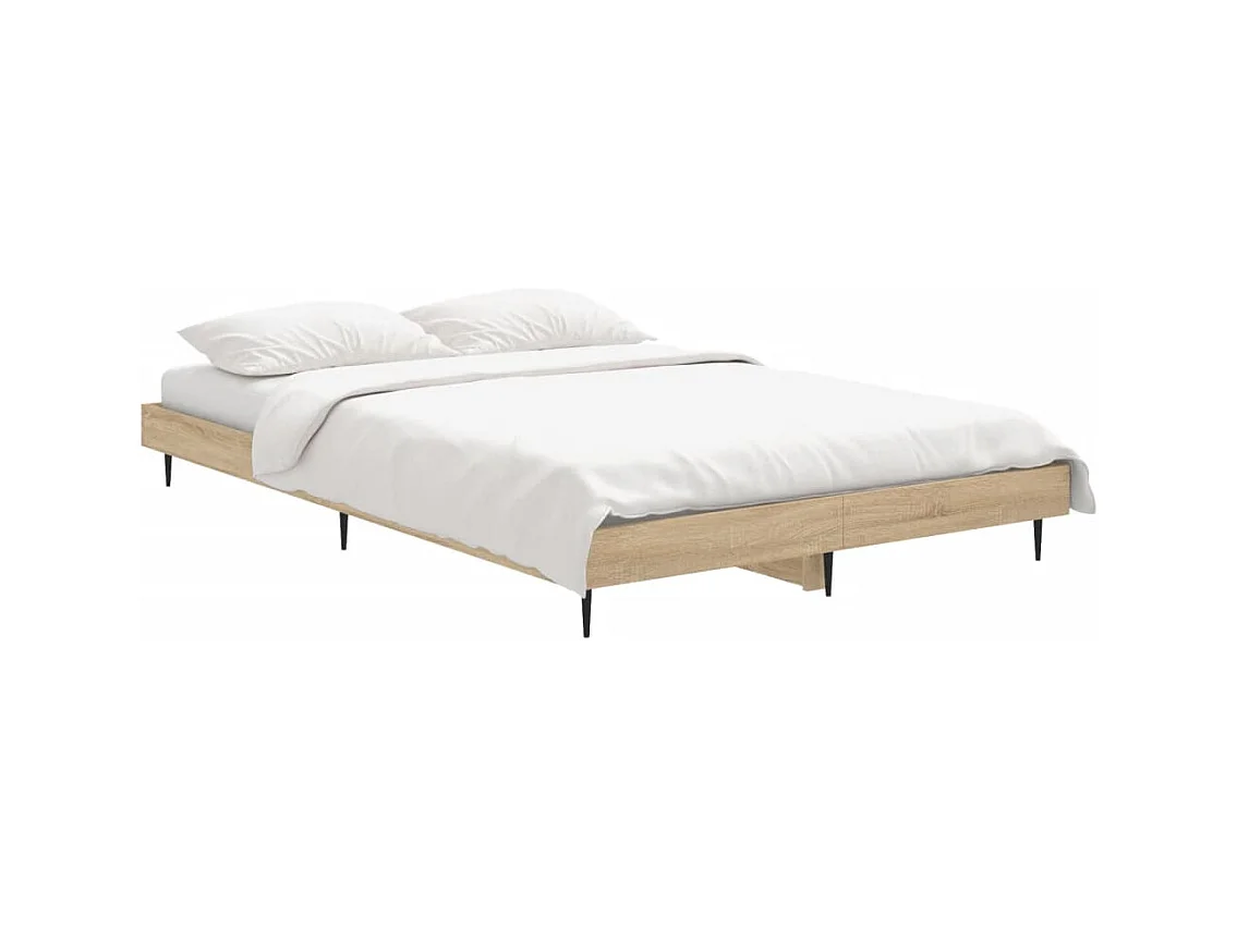 Lit simple | Lit adulte, enfant | Cadre de lit chêne sonoma 120x190 cm