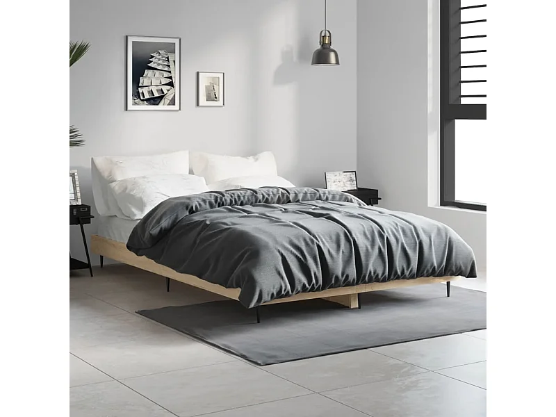 Lit simple | Lit adulte, enfant | Cadre de lit chêne sonoma 120x190 cm