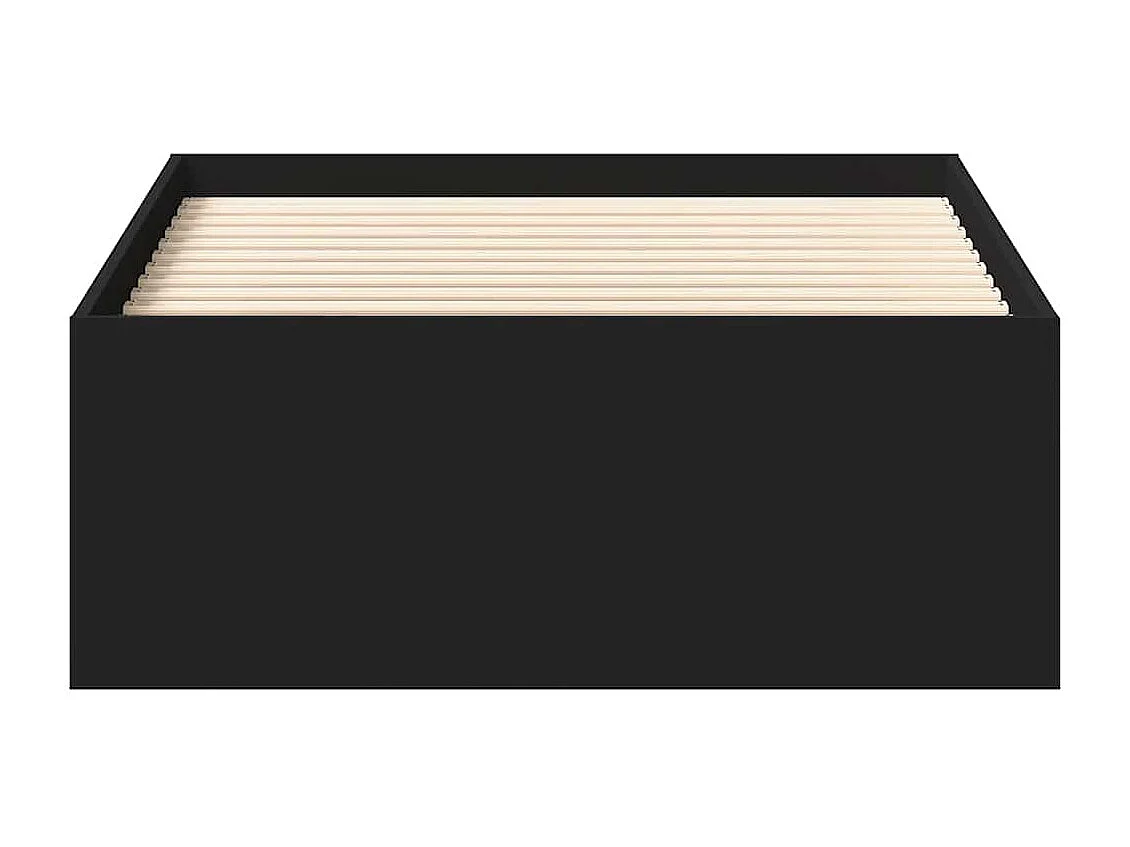 Lit simple | Lit adulte, enfant | Cadre de lit noir 100x200 cm