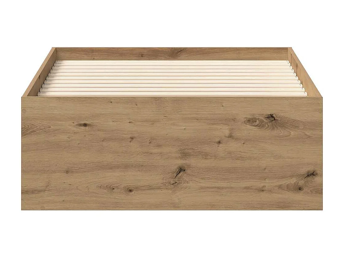 Lit simple | Lit adulte, enfant | Cadre de lit chêne artisanal 90x200 cm