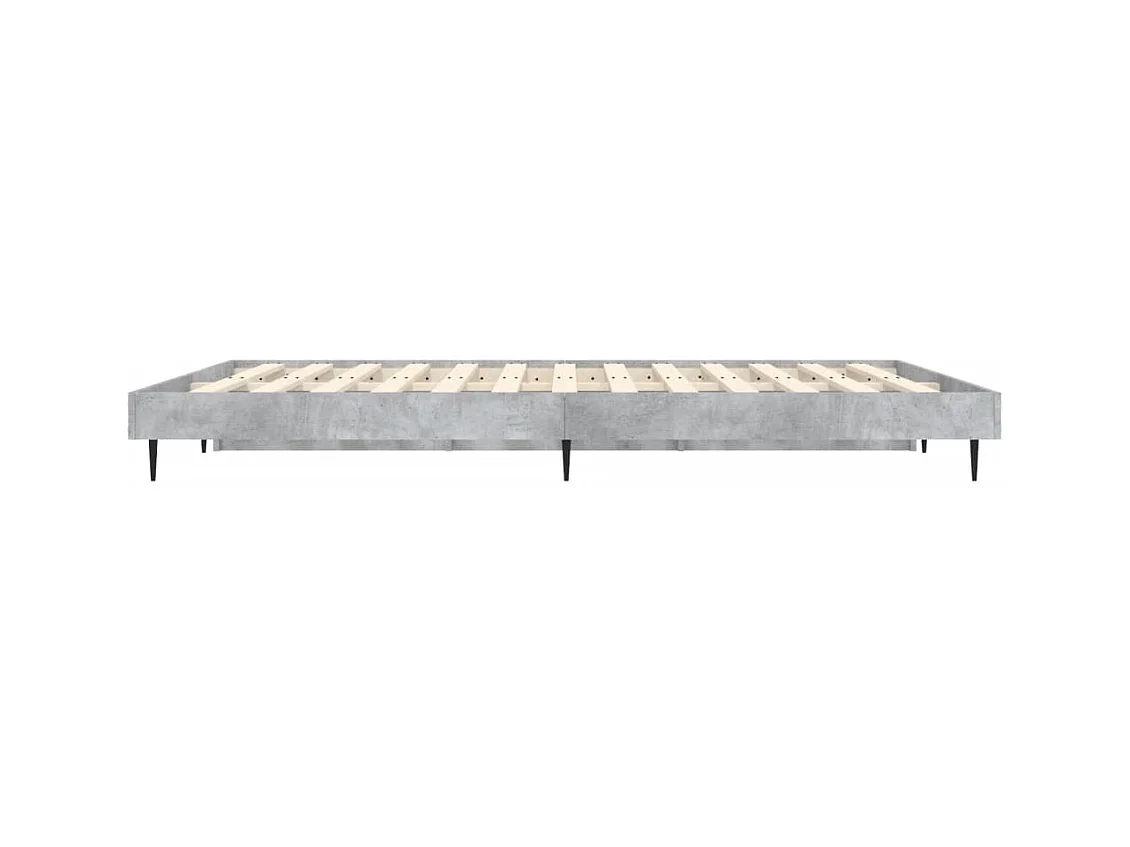 Lit double | Lit adulte | Cadre de lit gris béton 140x190 cm