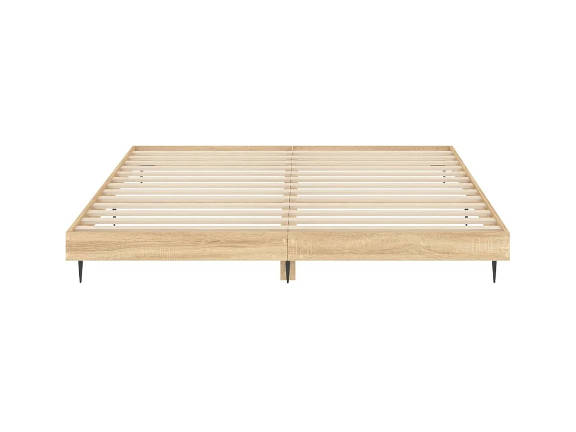 Lit double | Lit adulte | Cadre de lit chêne sonoma 180x200 cm