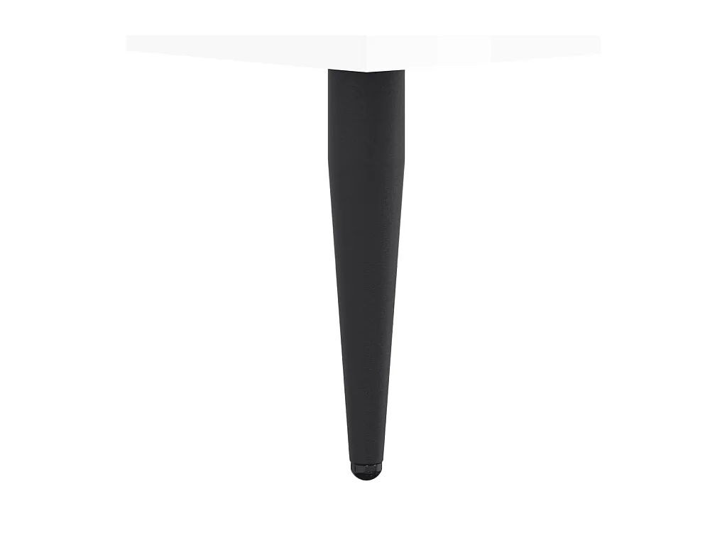 Lit double | Lit adulte | Cadre de lit blanc brillant 140x190 cm