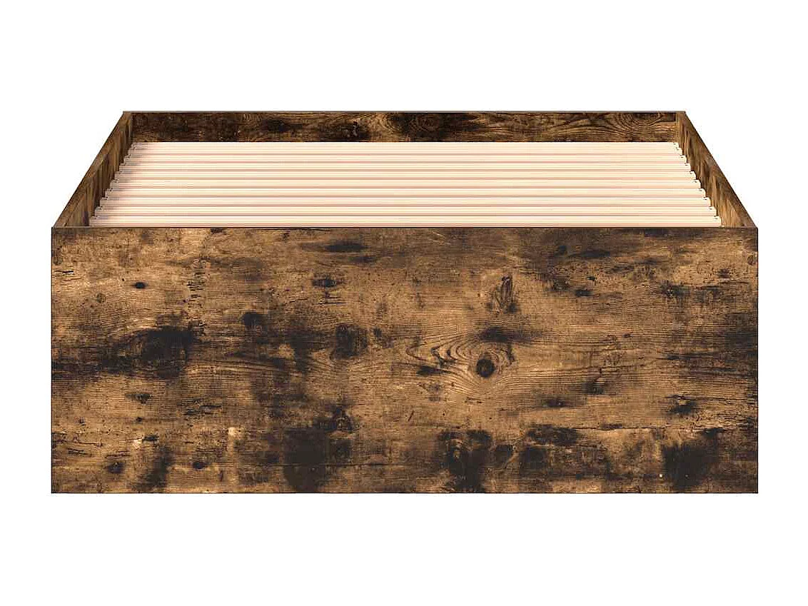 Lit simple | Lit adulte, enfant | Cadre de lit chêne fumé 75x190 cm