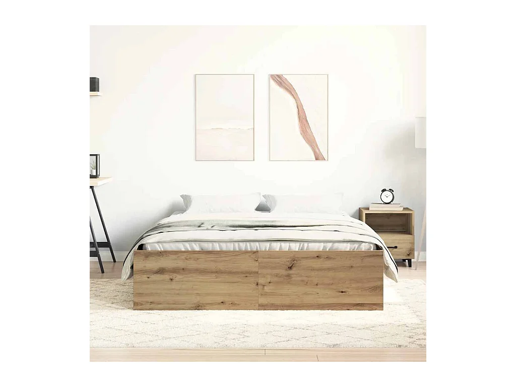 Lit double | Lit adulte | Cadre de lit chêne artisanal 160x200 cm