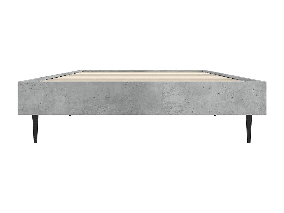 Lit simple | Lit adulte, enfant | Cadre de lit gris béton 75x190 cm