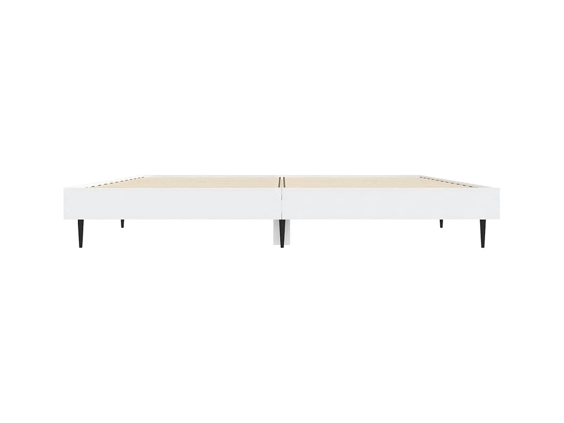 Lit simple | Lit adulte, enfant | Cadre de lit blanc 120x190 cm bois d'ingénierie