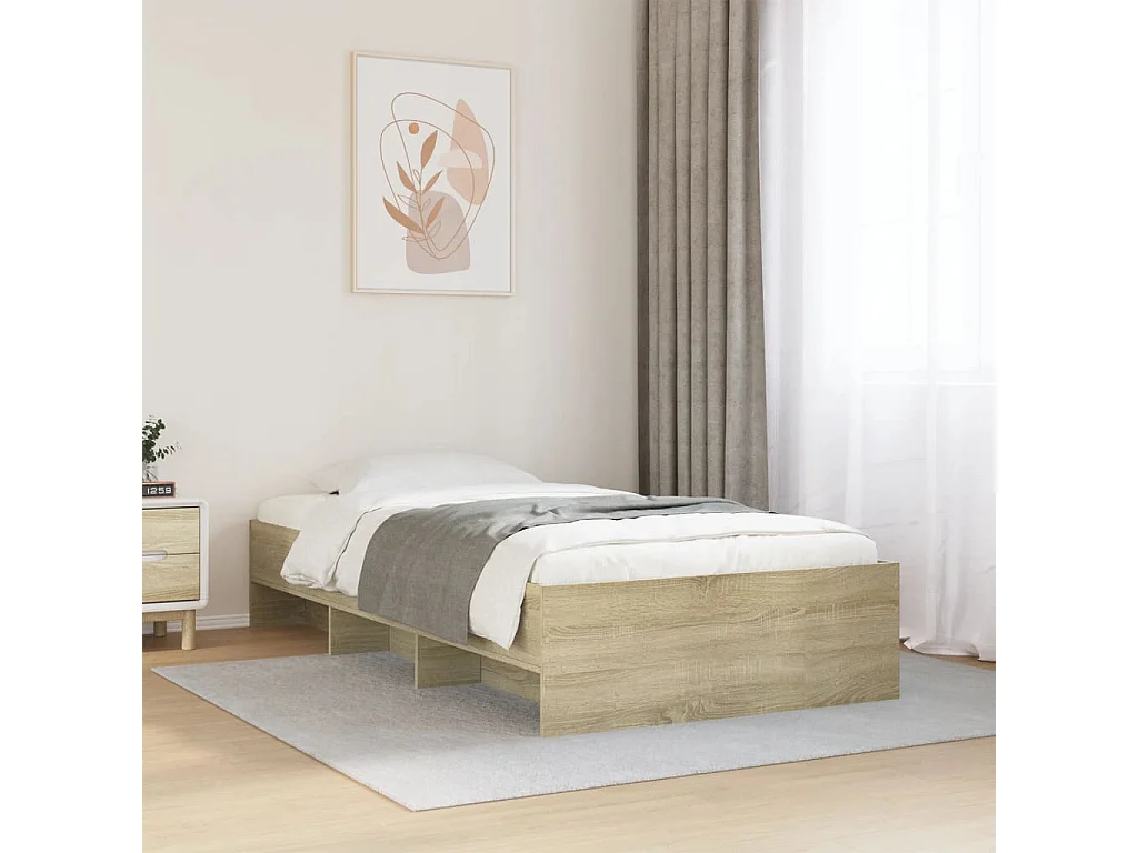 Lit simple | Lit adulte, enfant | Cadre de lit chêne sonoma 75x190 cm