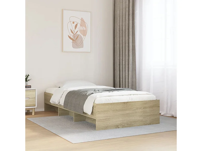 Lit simple | Lit adulte, enfant | Cadre de lit chêne sonoma 75x190 cm